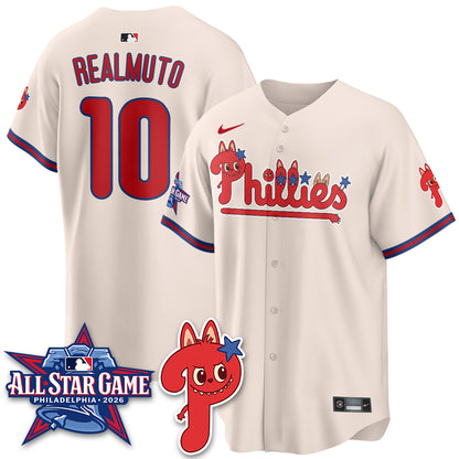 Philadelphia Phillies Fanged Rabbit Doll  Vapor Limited Jersey - Stitched