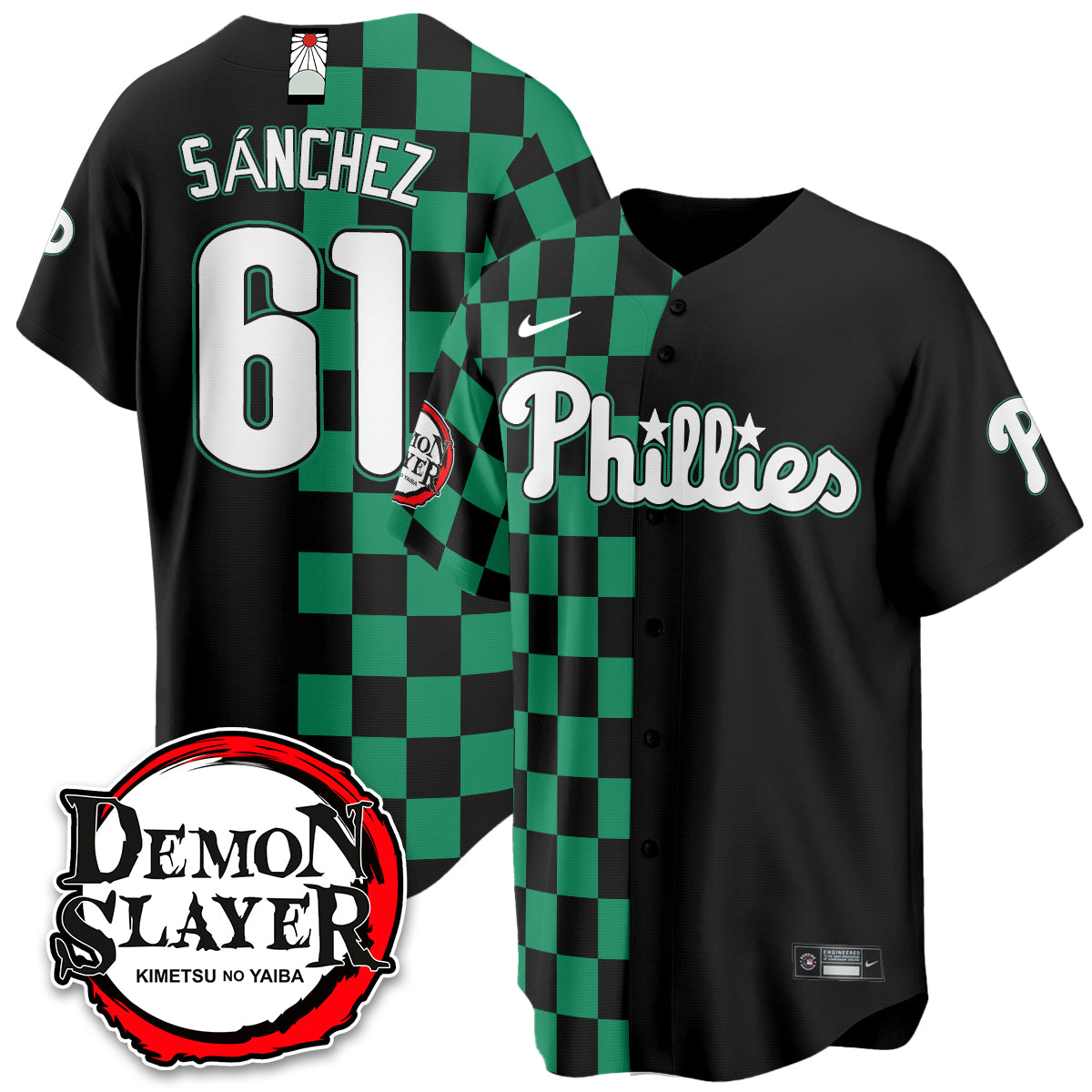 Philadelphia Phillies Demon Slayer Vapor Limited Jersey - Stitched