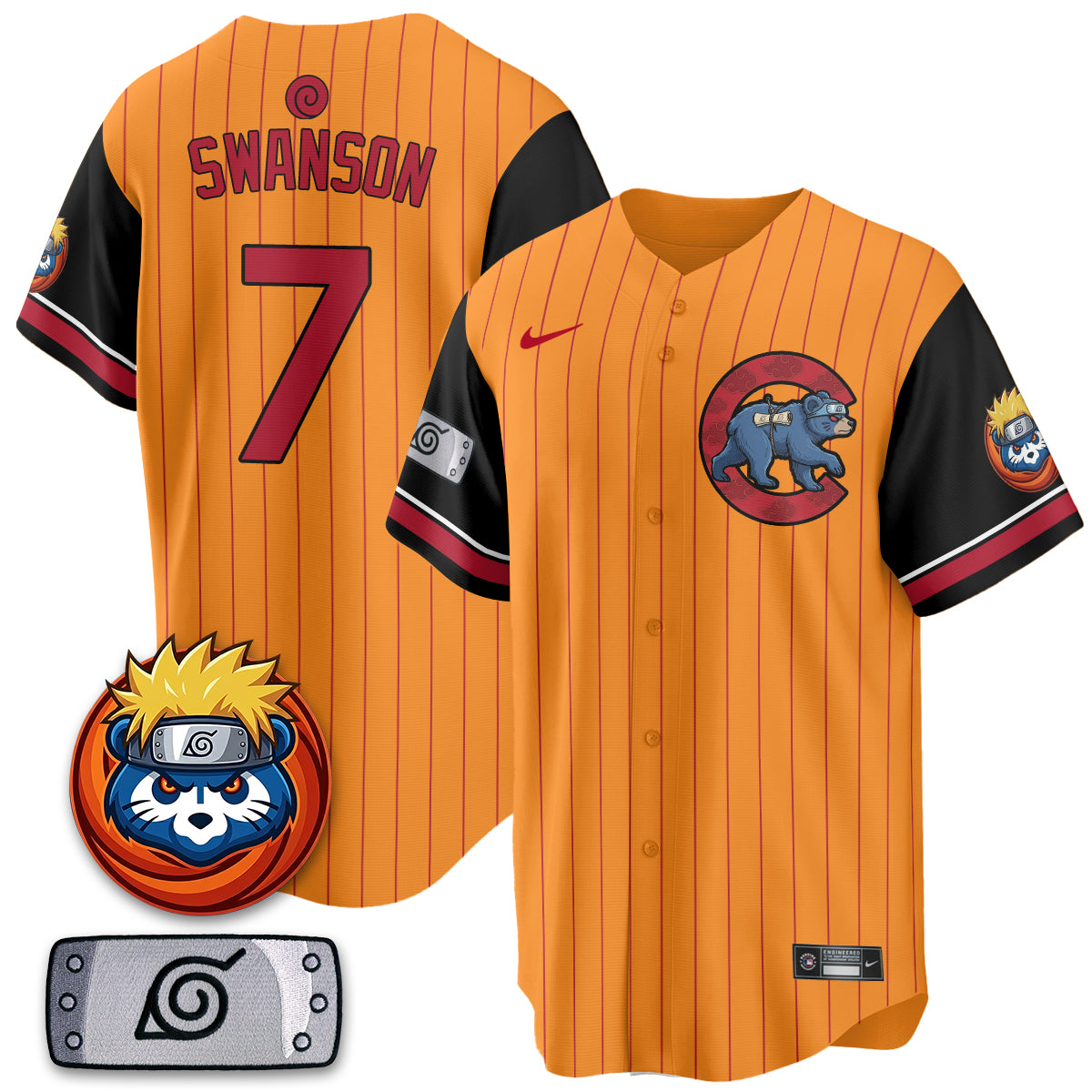 Chicago Cubs Naruto Akatsuki Vapor Limited Jersey V2- Stitched
