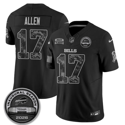 Buffalo Bills 2026 Salute to Service Edition Vapor Jersey V2- Stitched