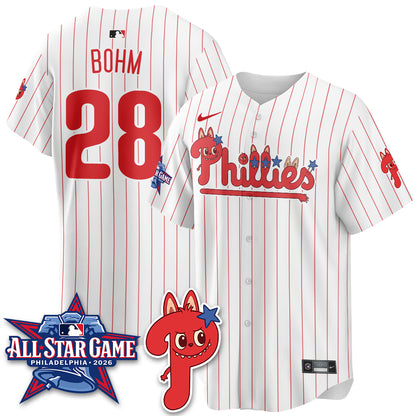Philadelphia Phillies Fanged Rabbit Doll  Vapor Limited Jersey - Stitched