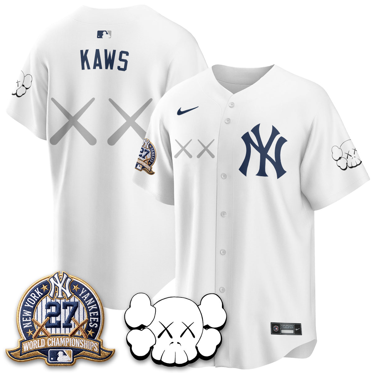 New York Yankees x KAWS Edition Vapor Jersey - Stitched