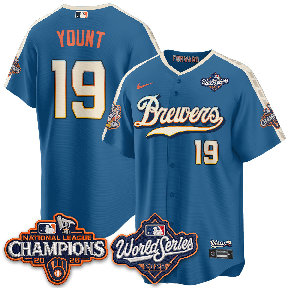 MIL 2026 NL Champions Vapor Jersey - Stitched n1