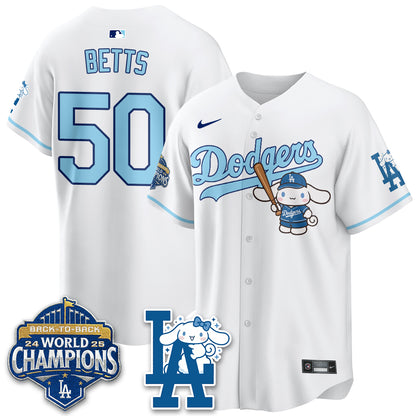 Los Angeles Dodgers Cinnamoroll Edition Vapor Jersey - Stitched