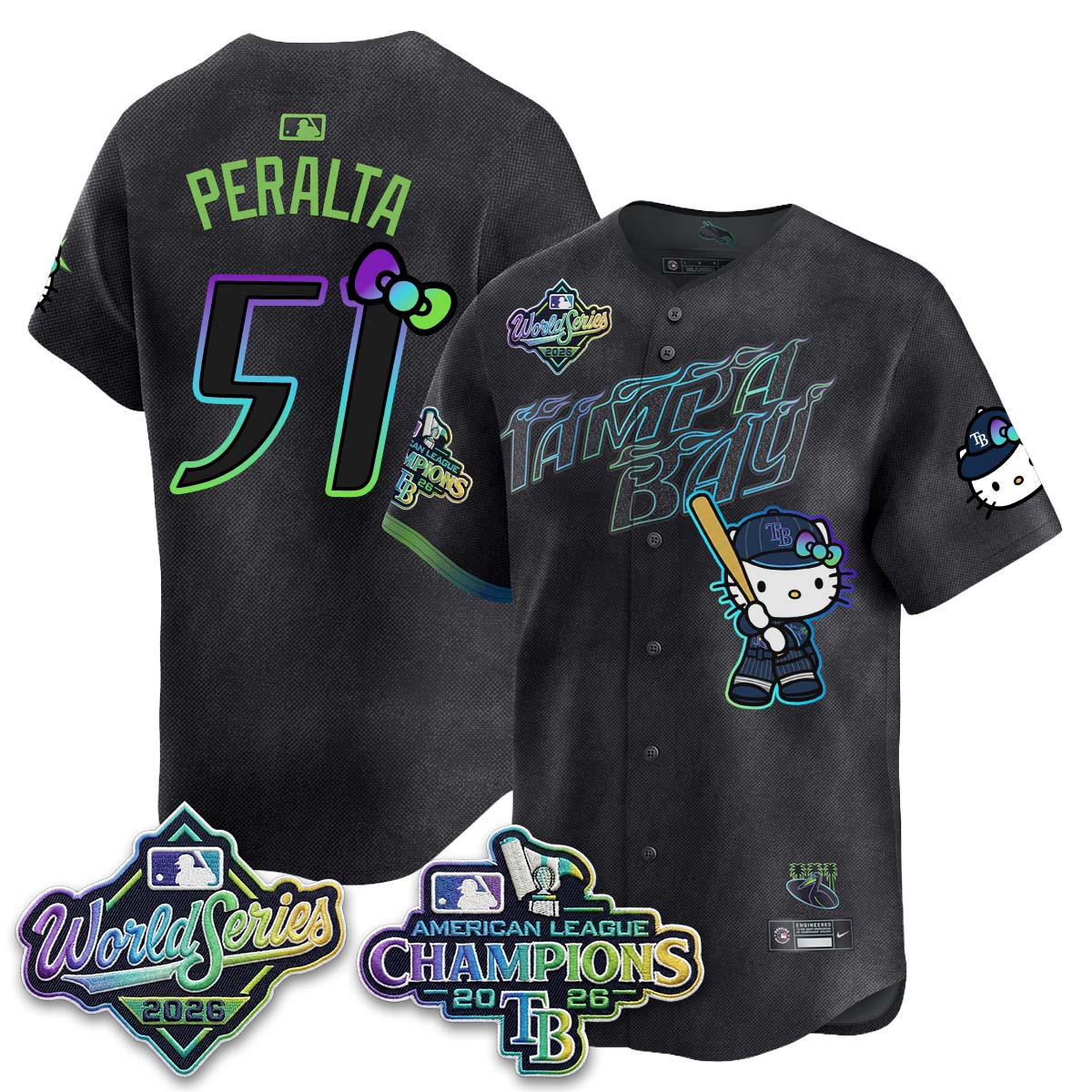 TB 2026 AL Champions x Meow KT Vapor Jersey - Stitched