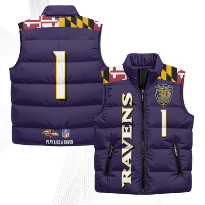 BAL Maryland Puffer Vest - Printed