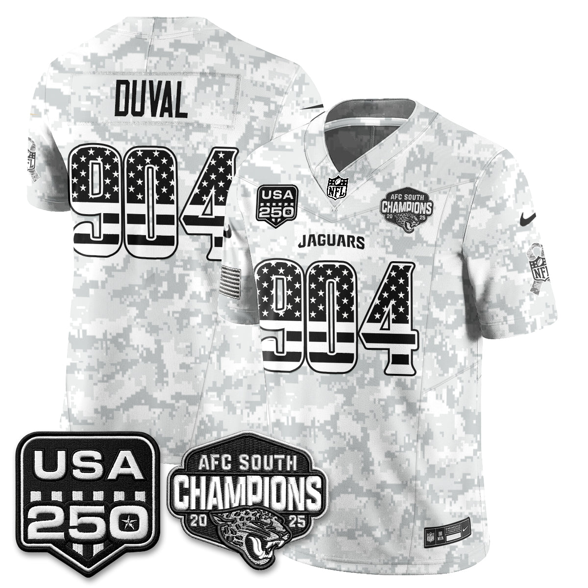 Jacksonville Jaguars 2026 Salute to Service Vapor Jersey - Stitched