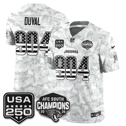 Jacksonville Jaguars 2026 Salute to Service Vapor Jersey - Stitched