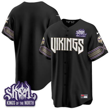 Minnesota Vikings 2026 Rivalries Edition Baseball Vapor Jersey - Stitched