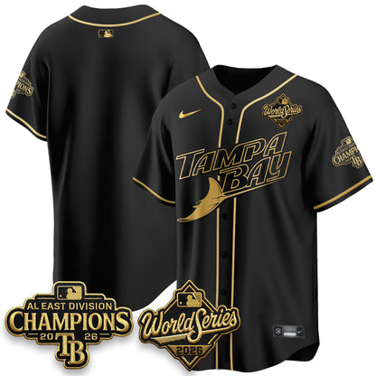 TB 2026 AL Champions Gold Edition Vapor Jersey - Stitched