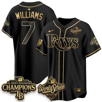 TB 2026 AL Champions Gold Edition Vapor Jersey - Stitched