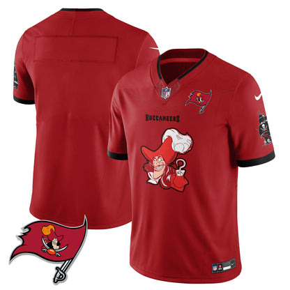 Tampa Bay Buccaneers x Red Coat Captain Edition Vapor Jersey - Stitched