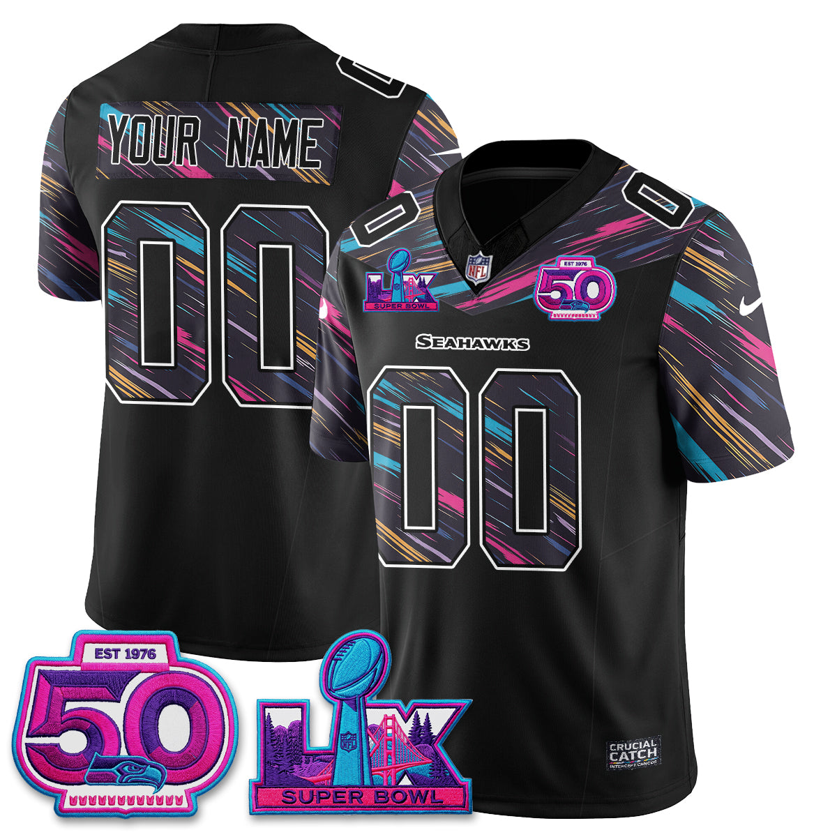 SEA Intercept Cancer 2026 Edition Custom Jersey - Stitched