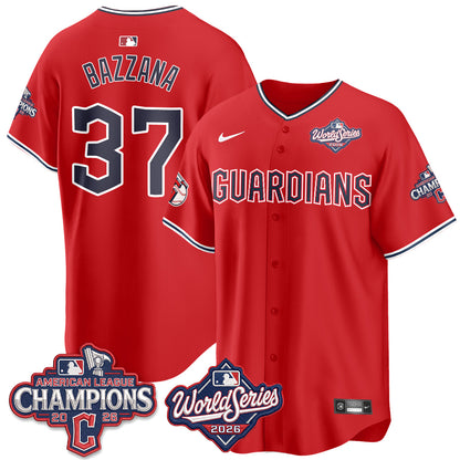 CLE 2026 AL Champions Vapor Jersey - Stitched