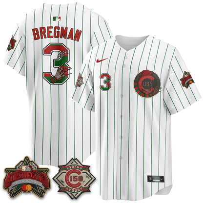 Chicago Cubs A Nightmare on Wrigley Field Edition Vapor Jersey - Stitched