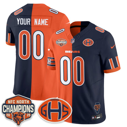 Chicago Bears 2026 Split Edition Vapor Custom Jersey - Stitched