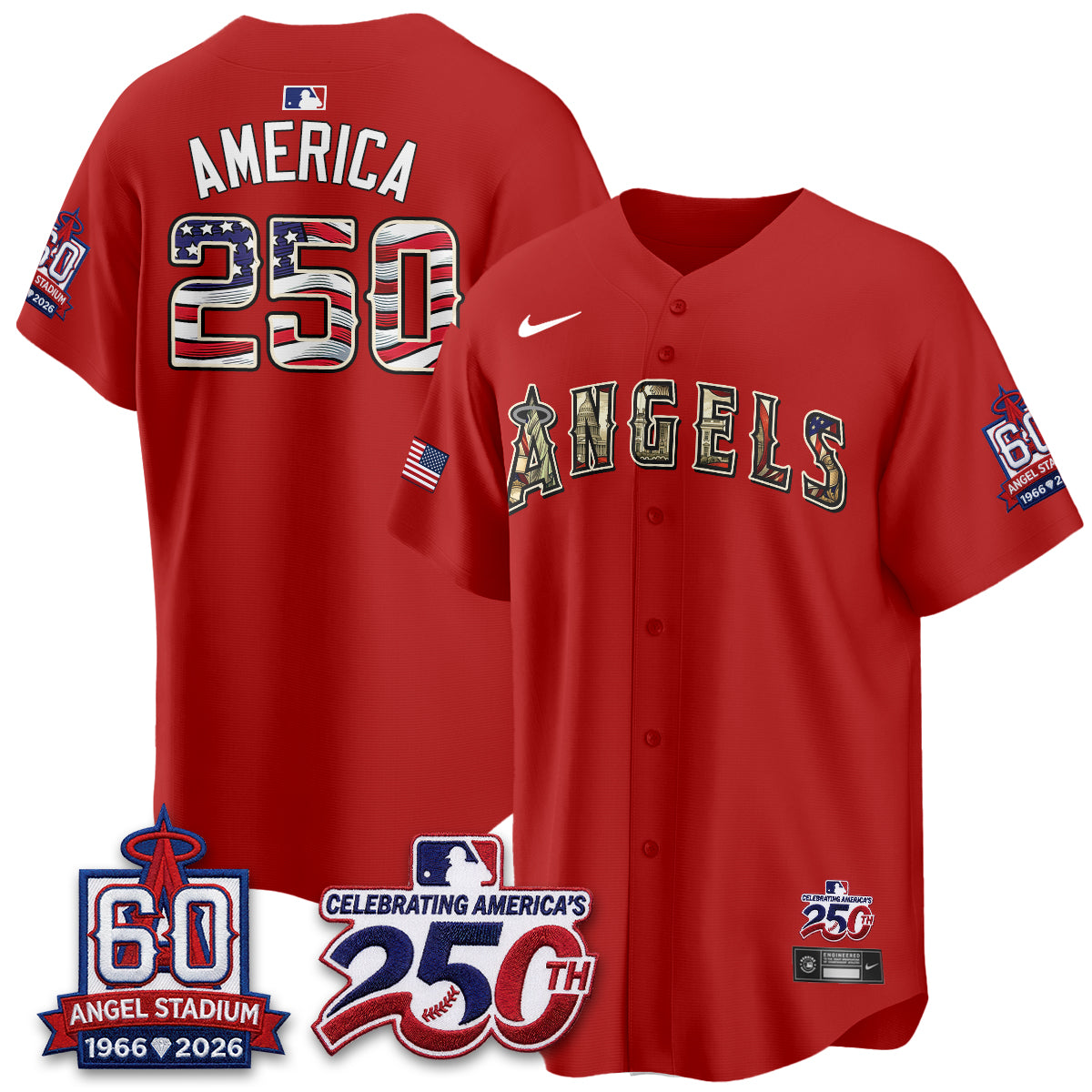 LAA 2026 Independence Day USA Vapor Limited Jersey - Stitched