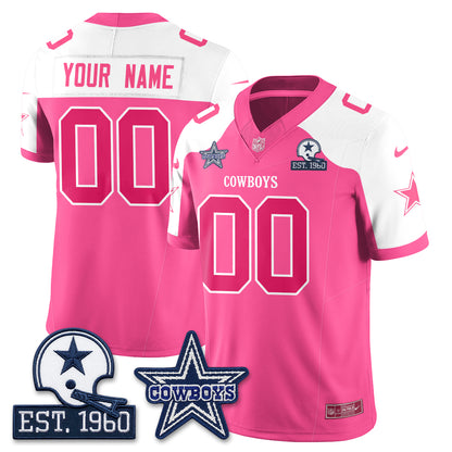 DAL Breast Cancer Awareness Edition Vapor Custom Jersey - Stitched