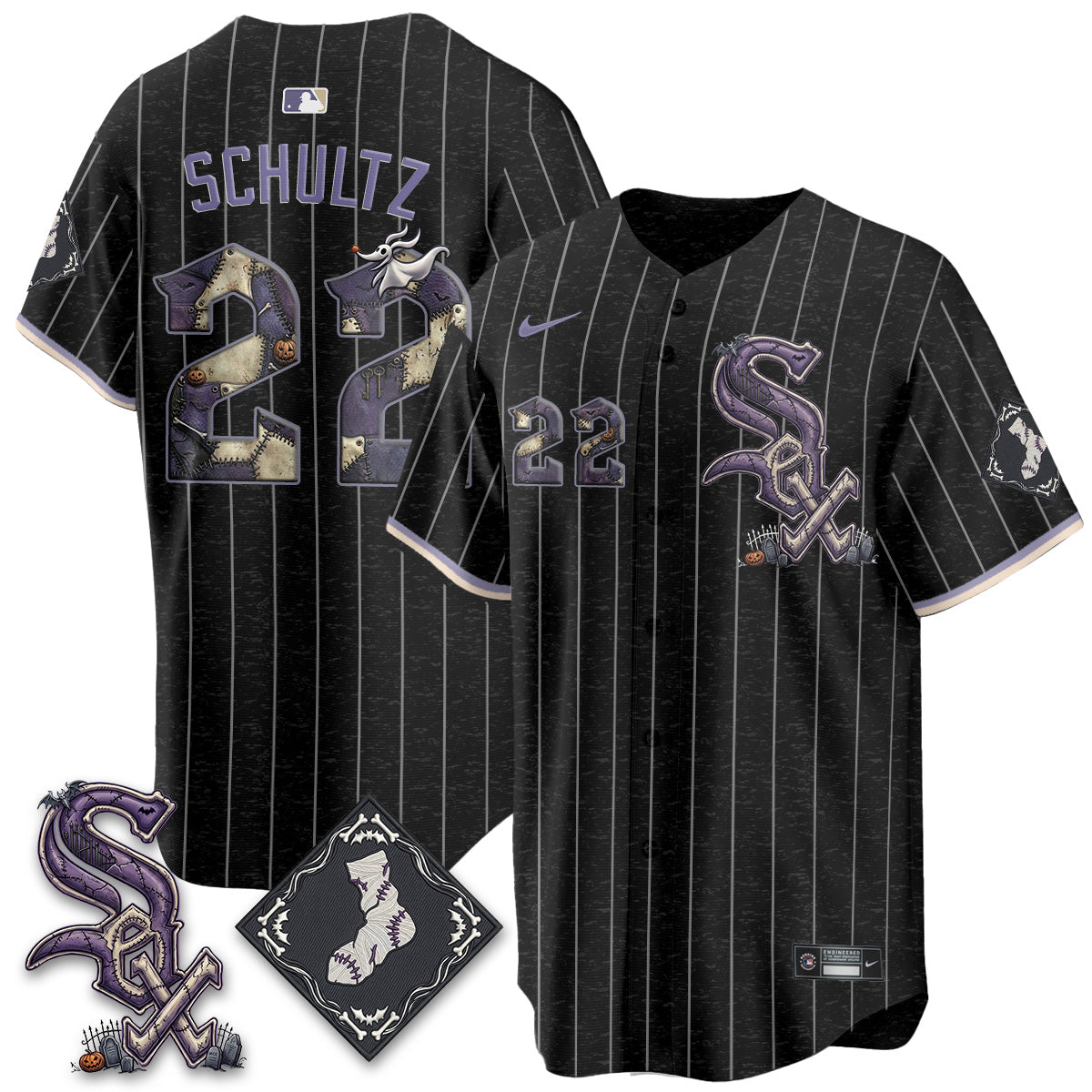 Chicago White Sox Nightmare Edition Vapor Jersey - Stitched
