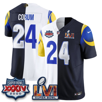 LAR Rivalries Split Vapor Jersey - Stitched