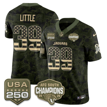 Jacksonville Jaguars 2026 Salute to Service Vapor Jersey - Stitched