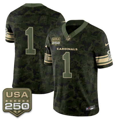 Arizona Cardinals 2026 Salute to Service Vapor Jersey - Stitched