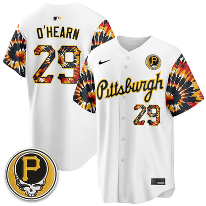Pittsburgh Pirates x Grateful Dead Vapor Limited Jersey - Stitched