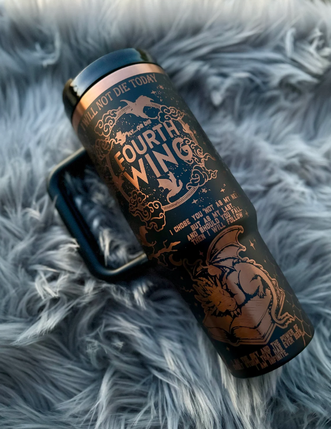 Fourth Wing Inspired Dragon 40oz Tumbler- Basgiath War College- DTT19