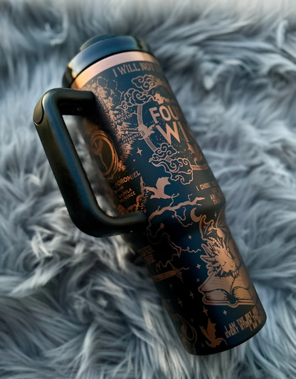 Fourth Wing Inspired Dragon 40oz Tumbler- Basgiath War College- DTT19