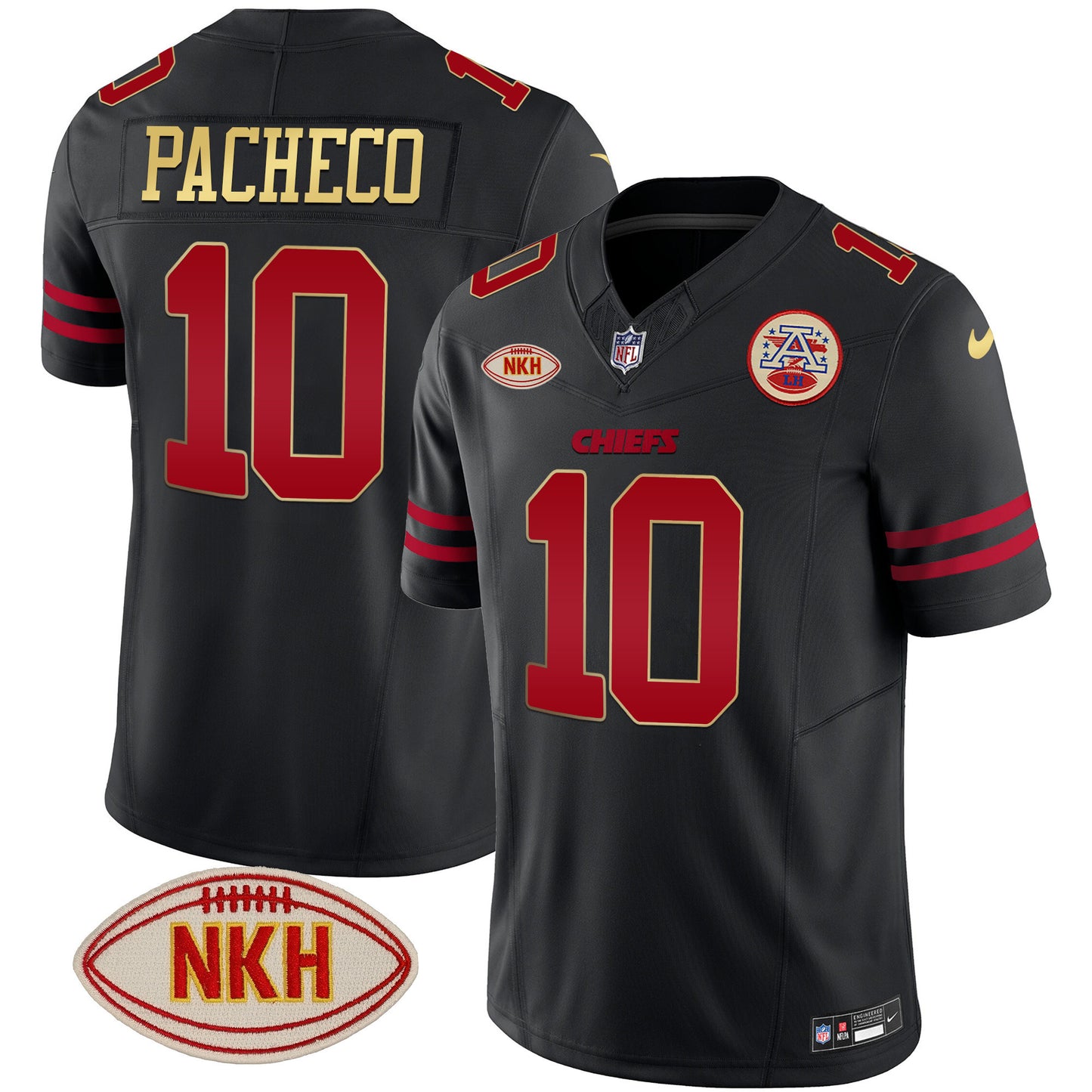 Men's Chiefs NKH Patch 2023 Vapor Limited Jersey - All Stitched