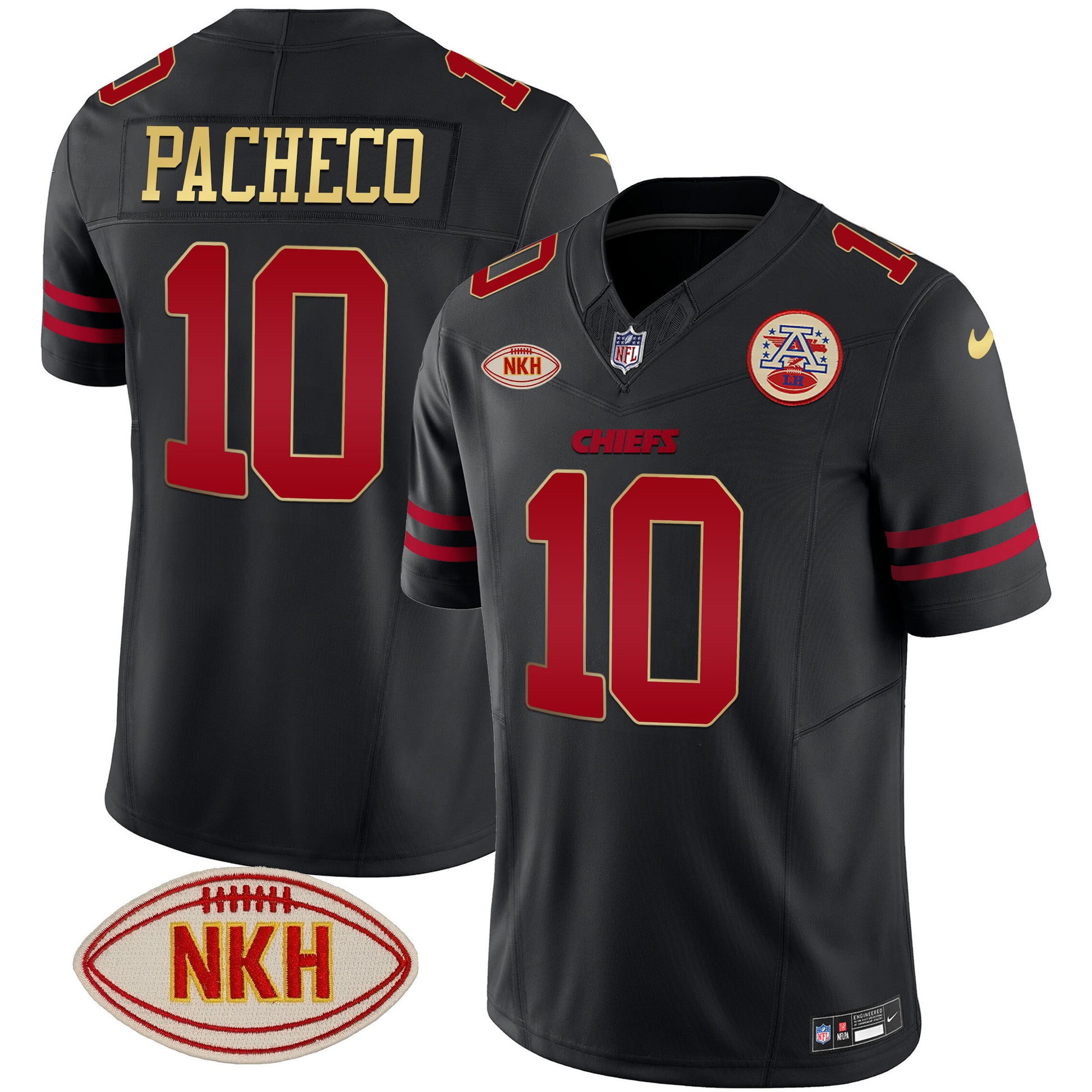 Men's Chiefs NKH Patch 2023 Vapor Limited Jersey - All Stitched