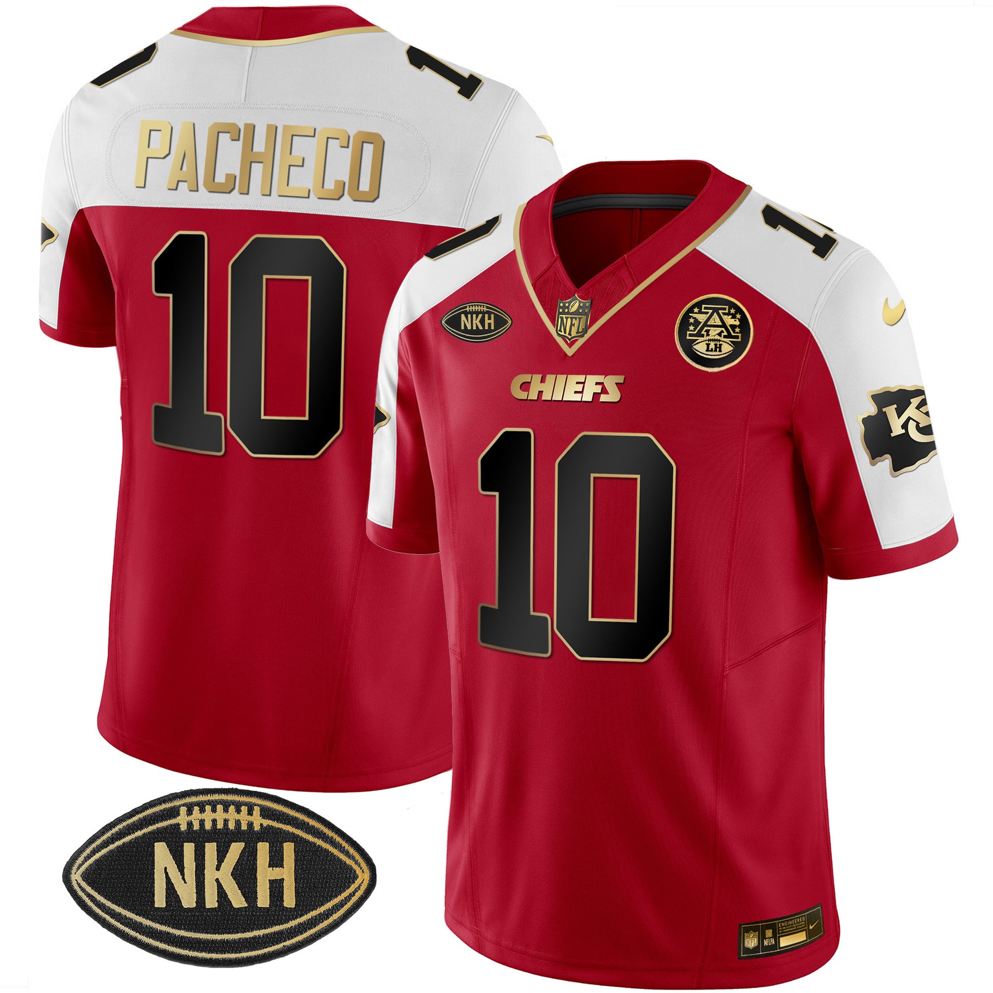 Men's Chiefs NKH Patch 2023 Vapor Limited Jersey - All Stitched