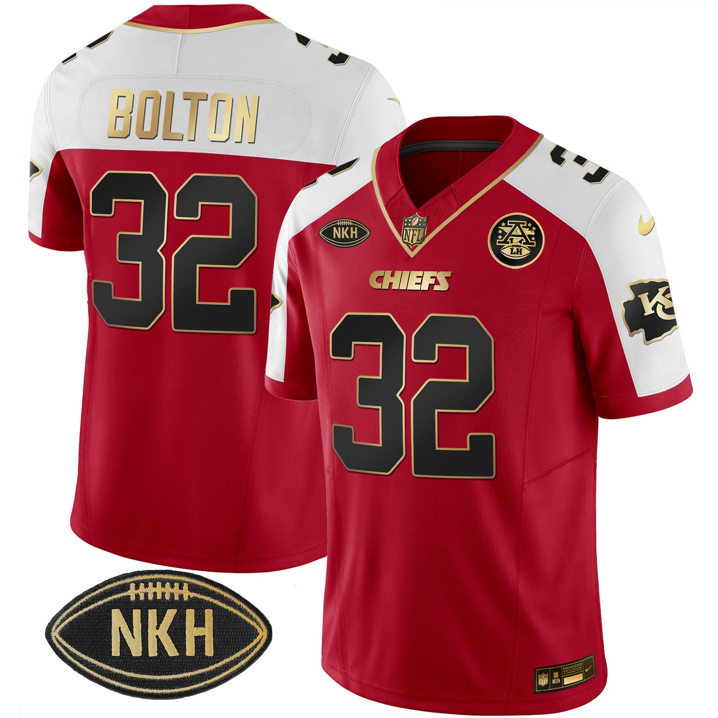 Men's Chiefs NKH Patch 2023 Vapor Limited Jersey - All Stitched