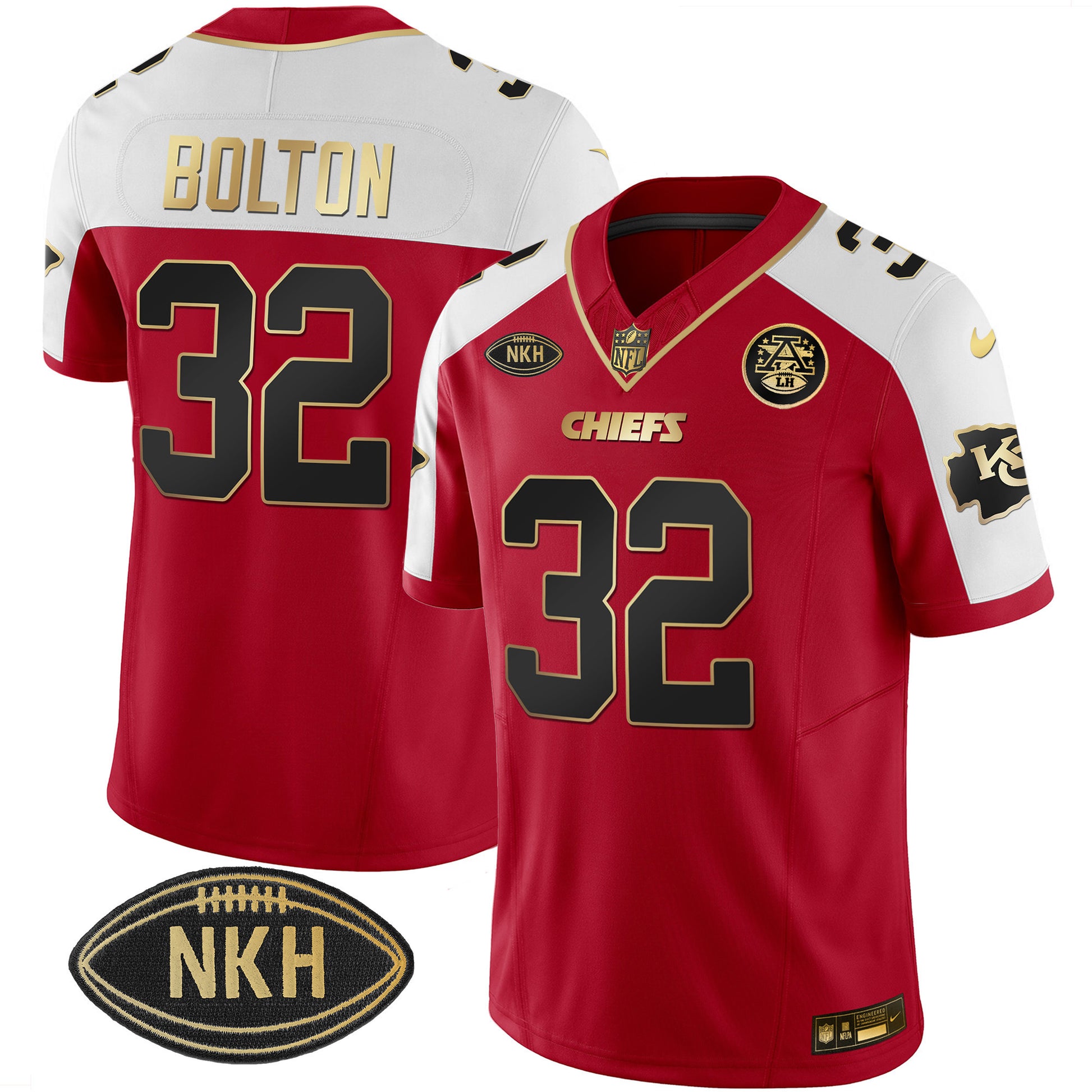 Men's Chiefs NKH Patch 2023 Vapor Limited Jersey - All Stitched