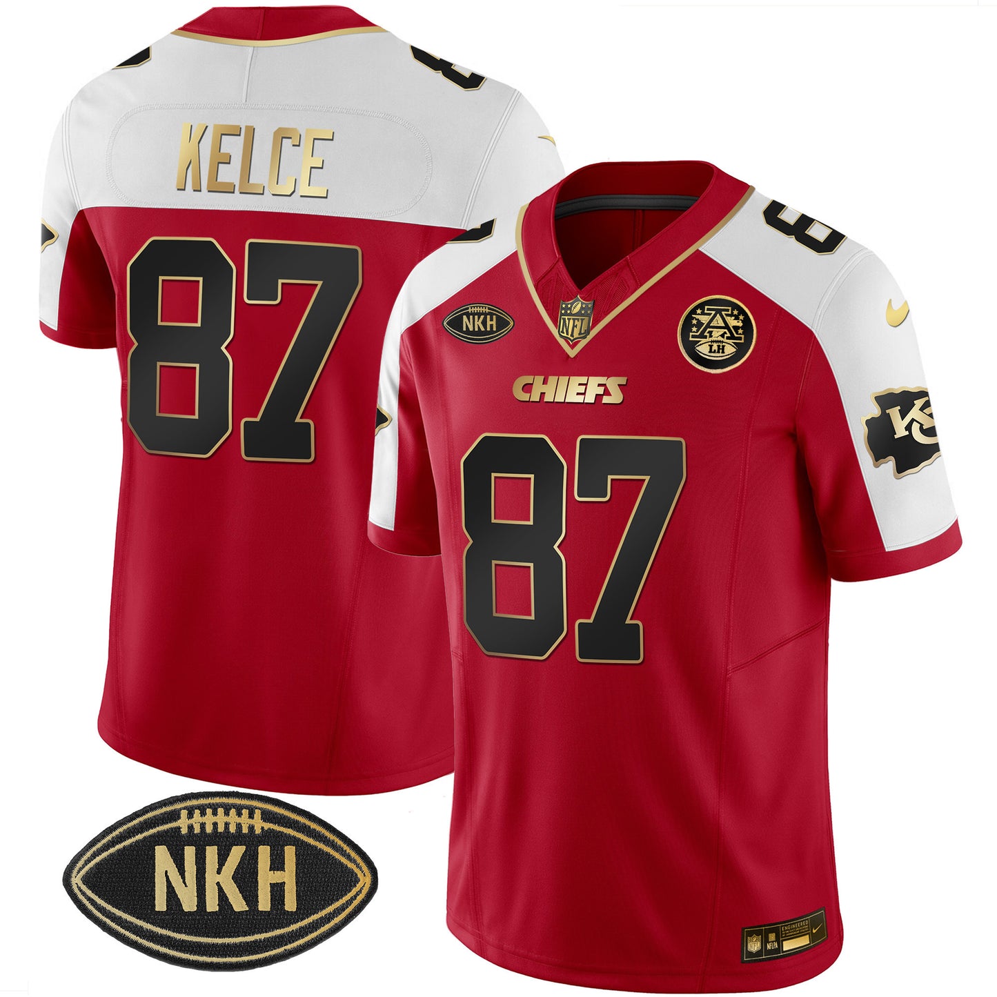 Men's Chiefs NKH Patch 2023 Vapor Limited Jersey - All Stitched