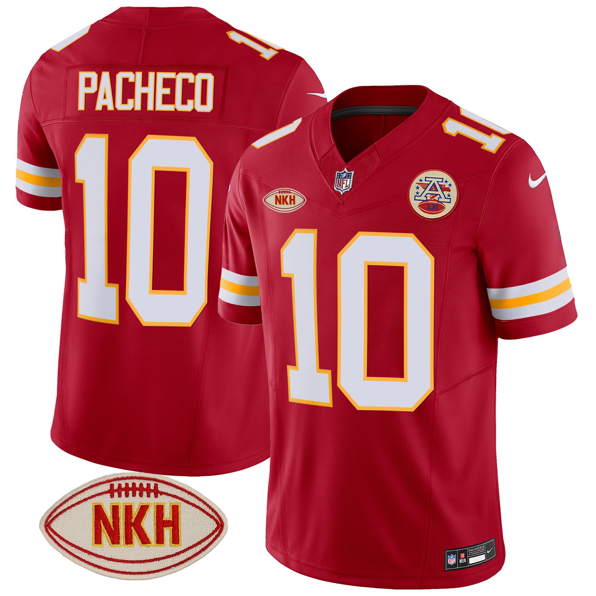 Men's Chiefs NKH Patch 2023 Vapor Limited Jersey - All Stitched