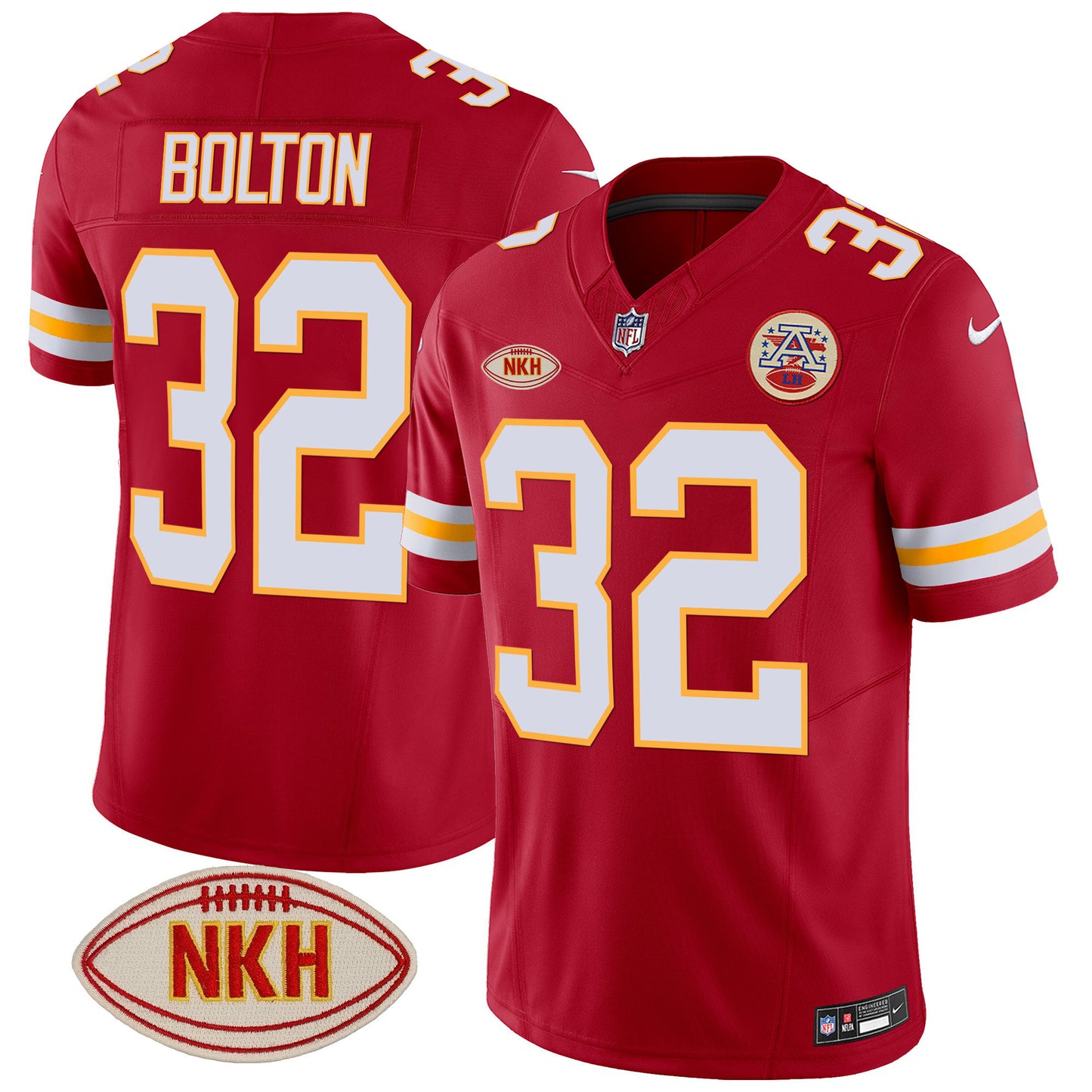 Men's Chiefs NKH Patch 2023 Vapor Limited Jersey - All Stitched