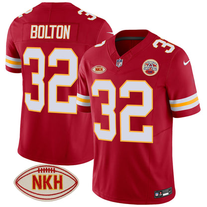 Men's Chiefs NKH Patch 2023 Vapor Limited Jersey - All Stitched
