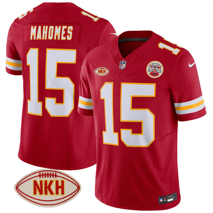Men's Chiefs NKH Patch 2023 Vapor Limited Jersey - All Stitched
