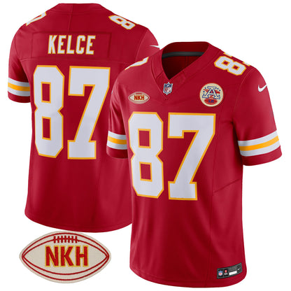 Men's Chiefs NKH Patch 2023 Vapor Limited Jersey - All Stitched
