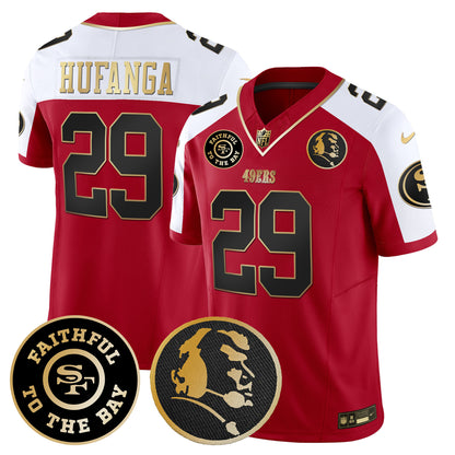Men's 49ers Faithful & John Madden Patch Vapor Jersey - All Stitched
