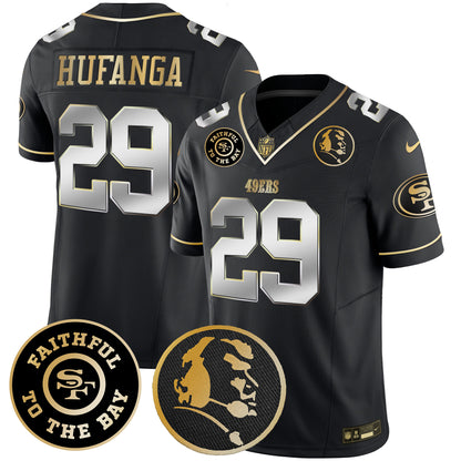 Men's 49ers Faithful & John Madden Patch Vapor Jersey - All Stitched