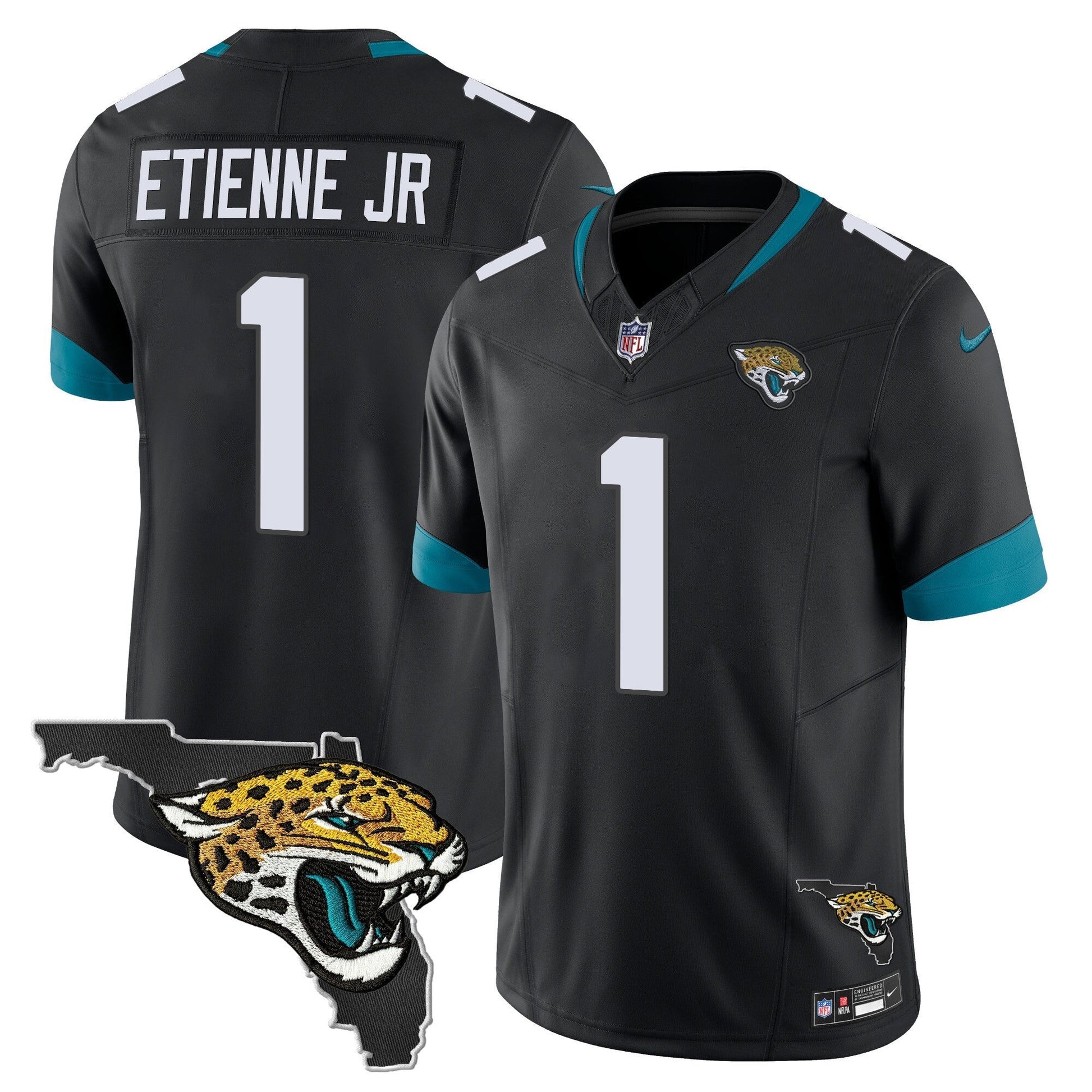 Men's Jacksonville Jaguars Florida Patch Vapor Jersey - All Stitched