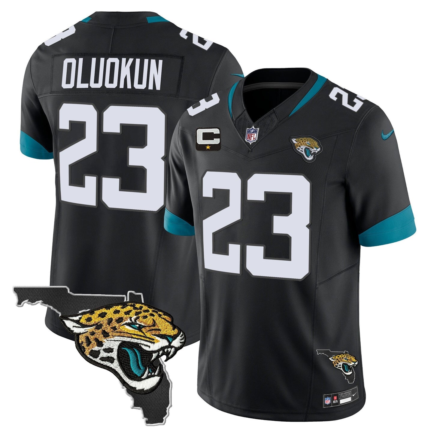 Men's Jacksonville Jaguars Florida Patch Vapor Jersey - All Stitched