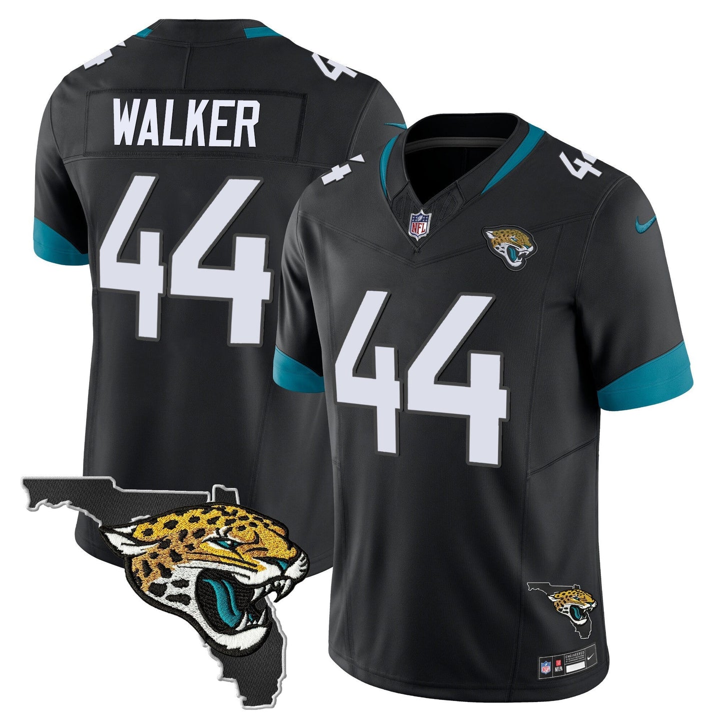Men's Jacksonville Jaguars Florida Patch Vapor Jersey - All Stitched