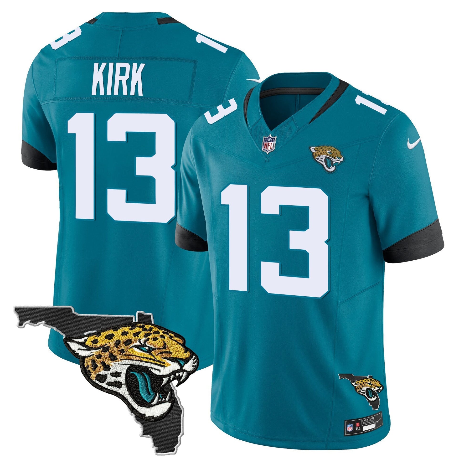 Men's Jacksonville Jaguars Florida Patch Vapor Jersey - All Stitched