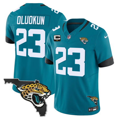 Men's Jacksonville Jaguars Florida Patch Vapor Jersey - All Stitched