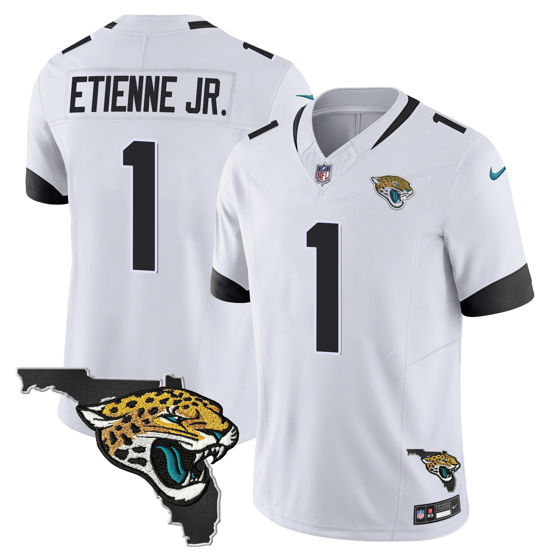 Men's Jacksonville Jaguars Florida Patch Vapor Jersey - All Stitched