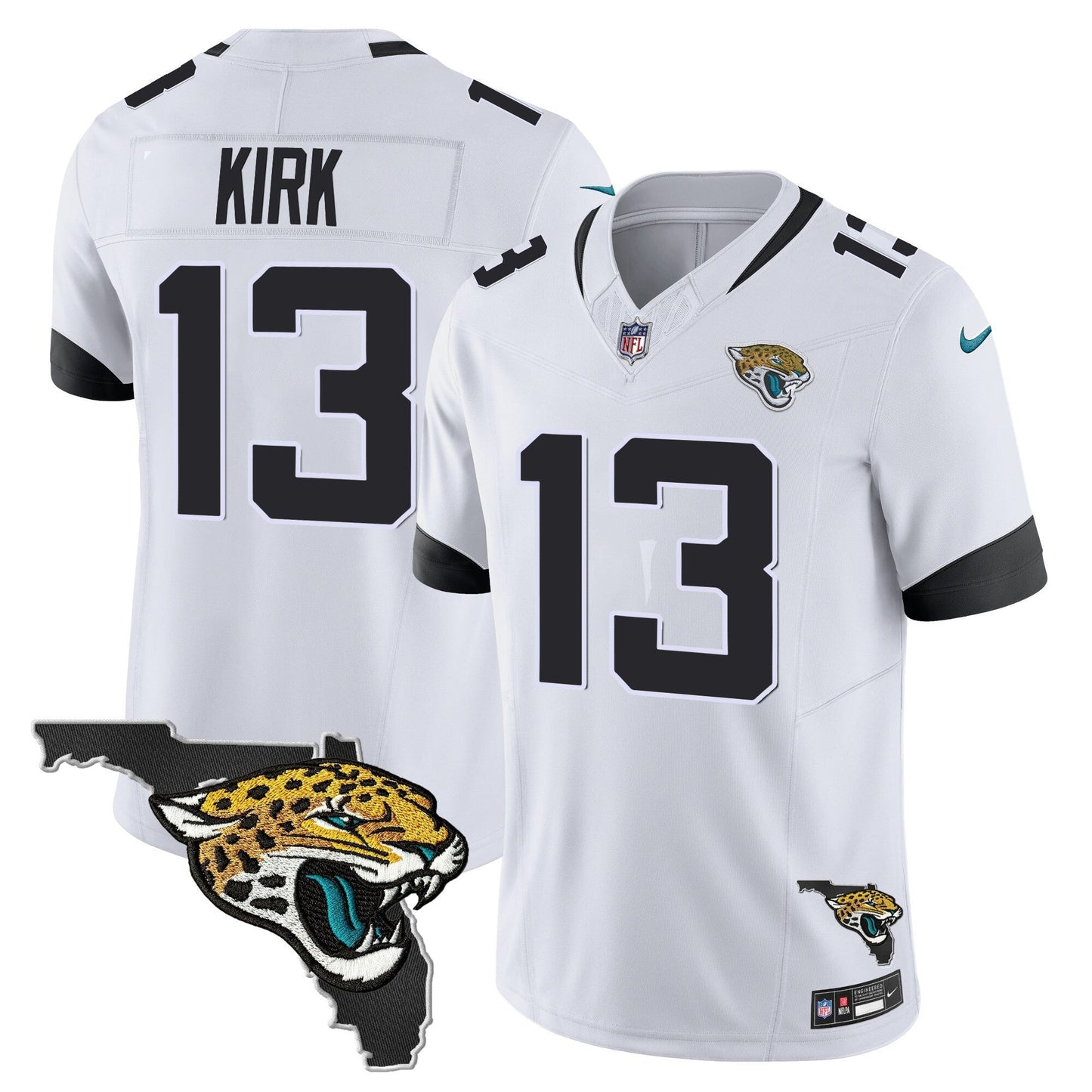 Men's Jacksonville Jaguars Florida Patch Vapor Jersey - All Stitched