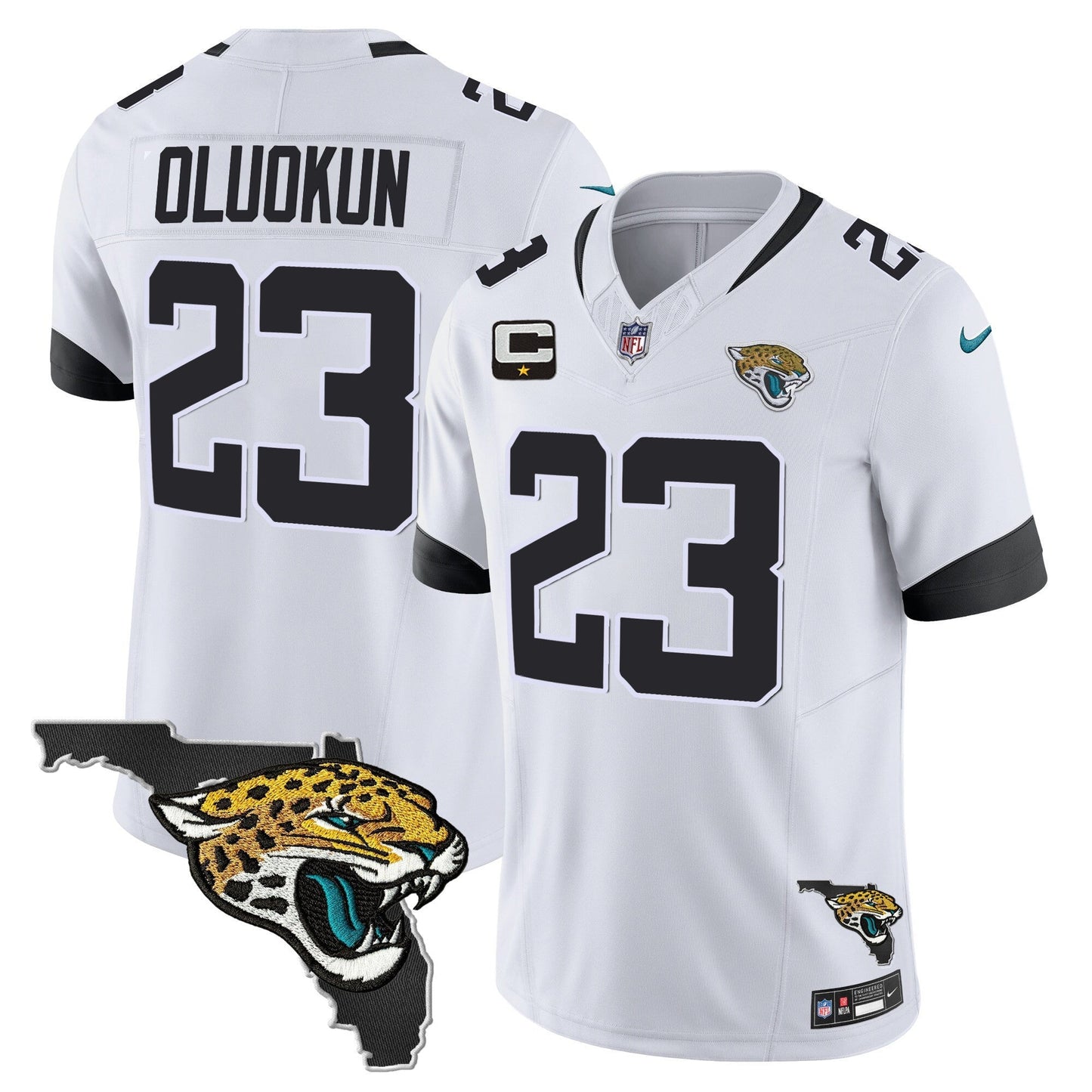 Men's Jacksonville Jaguars Florida Patch Vapor Jersey - All Stitched